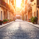 Sunset Street Charm Backdrop