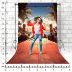 Beach Music Stage Podcast Backdrop