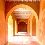 Terracotta Archway Passage Backdrop