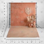 Terracotta Botanical Corner backdrop for fashion photoshoots