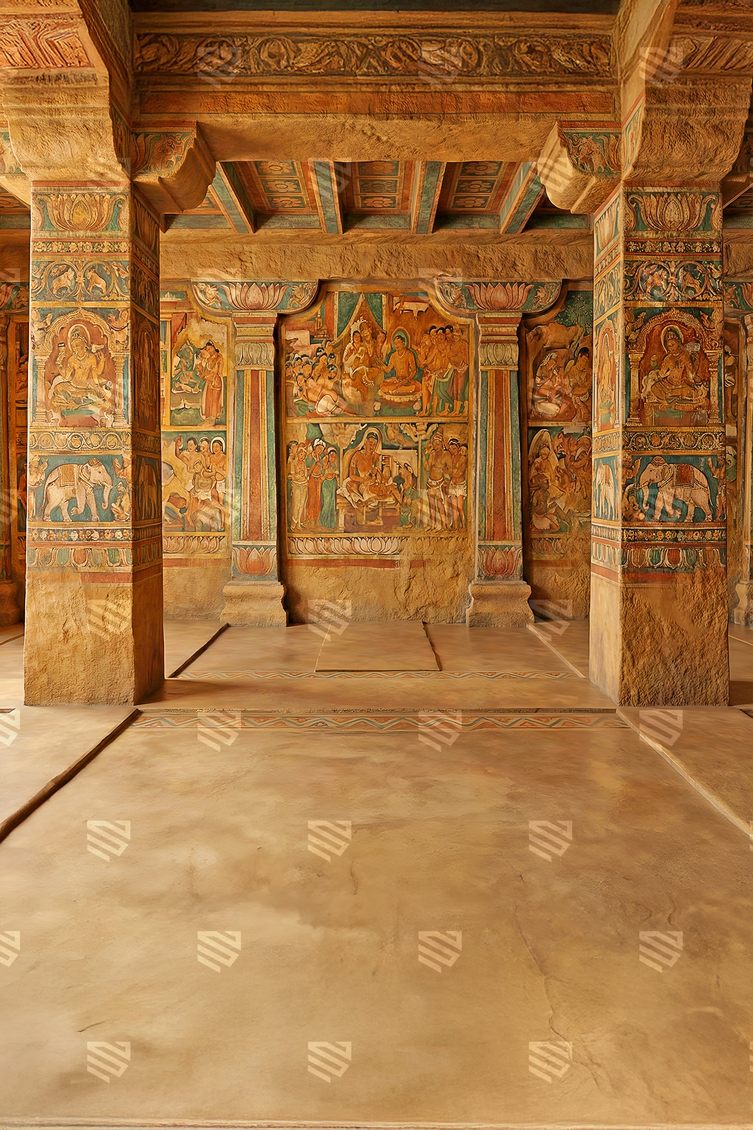 Timeless Temple Murals