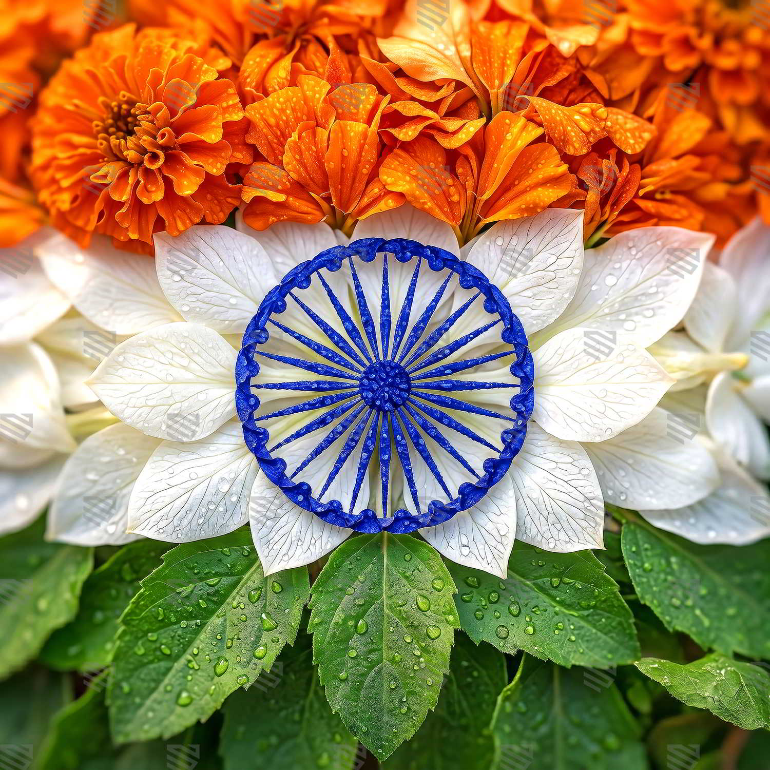 Tiranga Pushp Vaibhav Backdrop