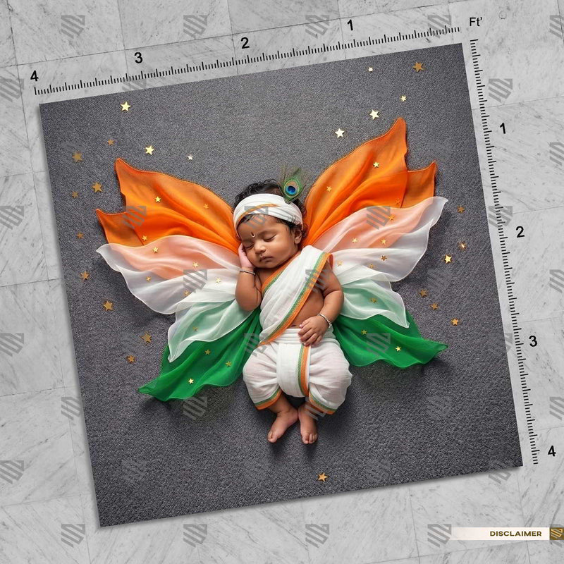 Tiranga Butterfly Wings Newborn Baby Photography Backdrop
