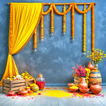 Traditional Haldi Vibes Backdrop