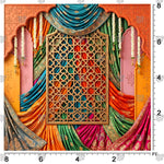 Ethnic Haldi stage decoration backdrop for weddings