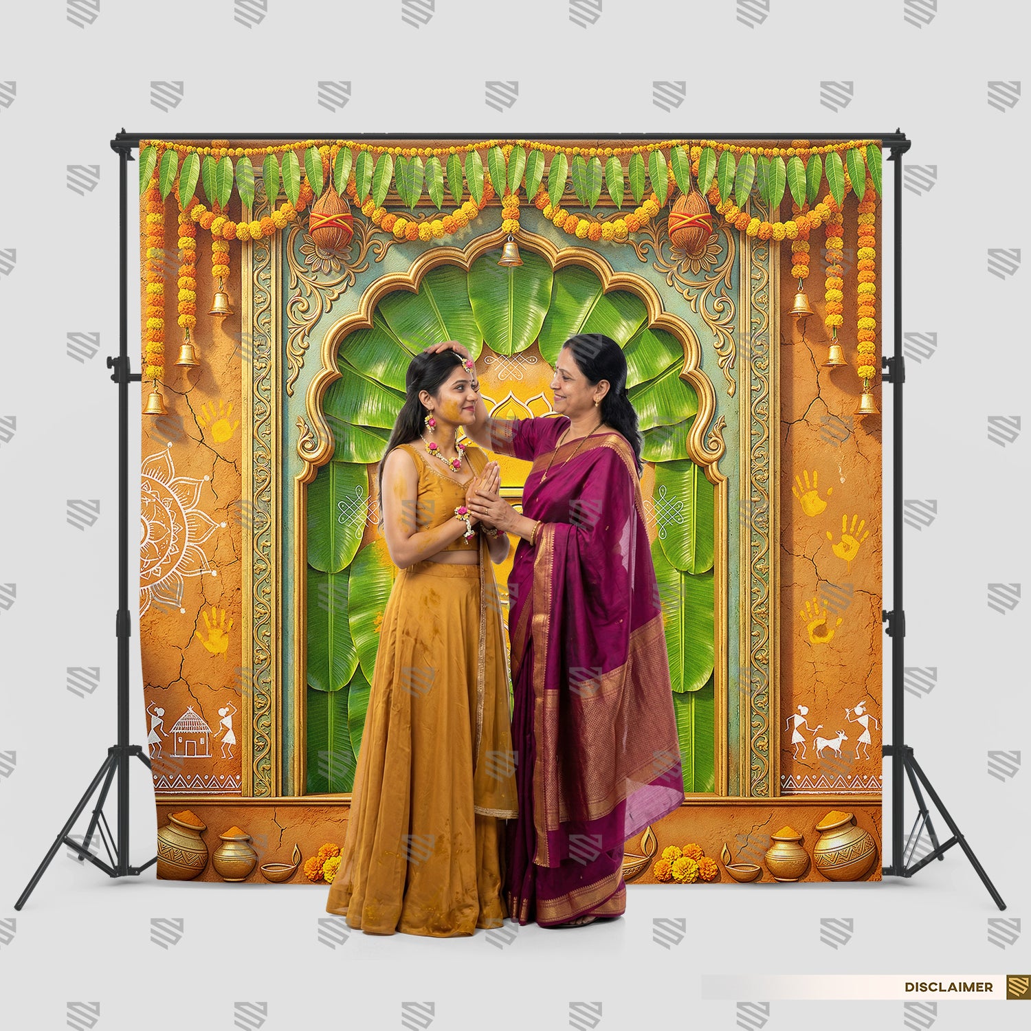 Traditional Haldi Mandap Elegance