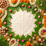 Traditional Pooja Floral Backdrop