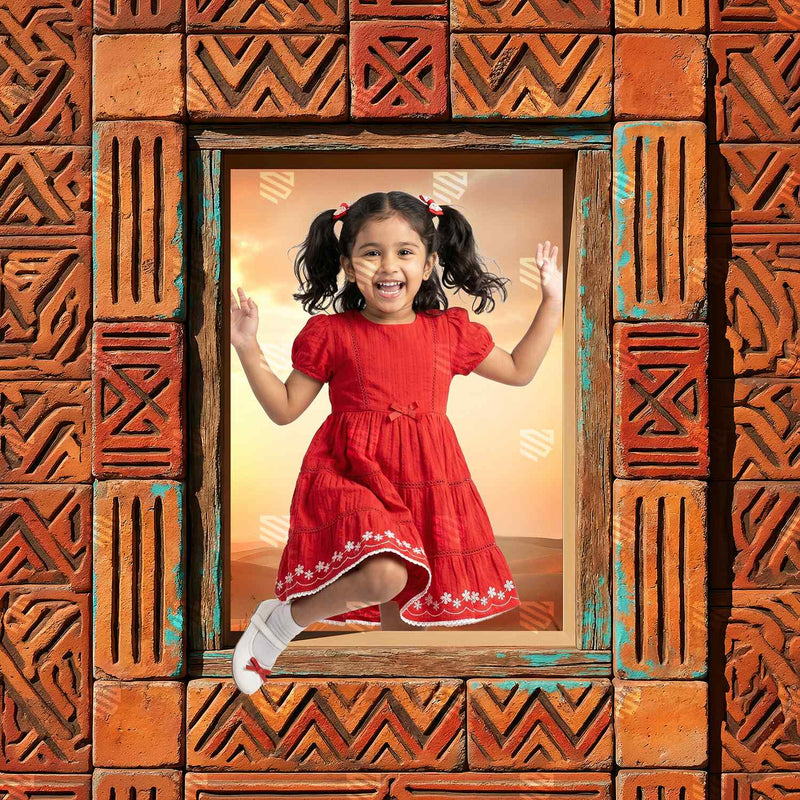 Tribal Window Open Frame Studio Photography Backdrop