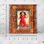 Artistic tribal-style open frame photography background