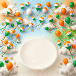 Tiranga Balloon Newborn Baby Backdrop