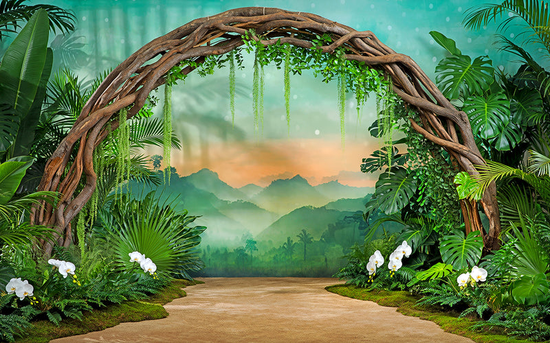 Tropical Dream Arch - Baby photoshoot Backdrop