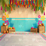 Tropical Festive Fiesta Backdrop