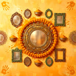 Turmeric & Marigold Majesty Backdrop