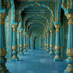 Turquoise Royal Corridor Backdrop