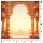 Divine Morning Darshan Backdrop