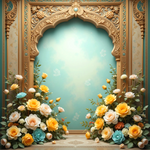 Floral Divine Arch Backdrop