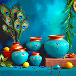 Shobha Se Saje Shringarik Matke Backdrop
