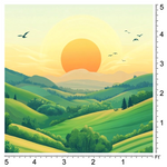 Serene Mountain Valley Background