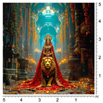 Divine Durga Artwork Backdrop