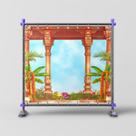Temple Courtyard Backdrop