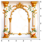 Golden Flower Decor