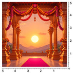Sunset Mandap Backdrop