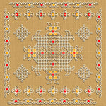 Traditional Rangoli Art Backdrop