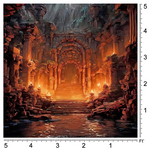 Flame Temple Entrance Backdrop