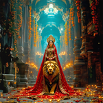 Divine Majesty of Maa Durga Backdrop