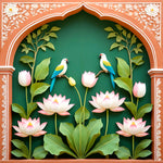 Kamal Aur Tota Kalaakriti Backdrop