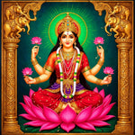 Kamal Par Virajmaan Maa Lakshmi Backdrop