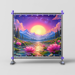 Lotus Sunset Journey Backdrop
