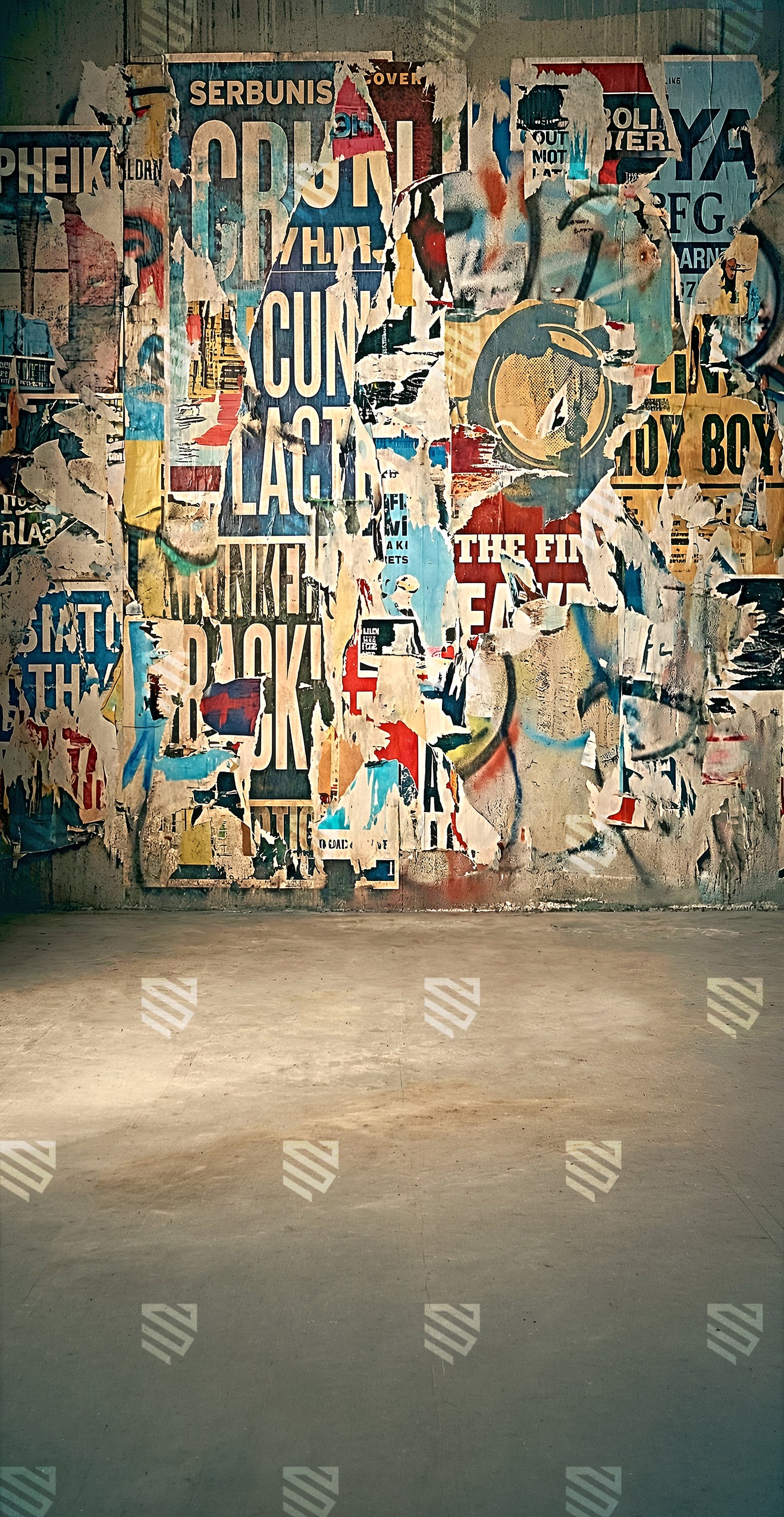 Urban Grunge Poster Wall