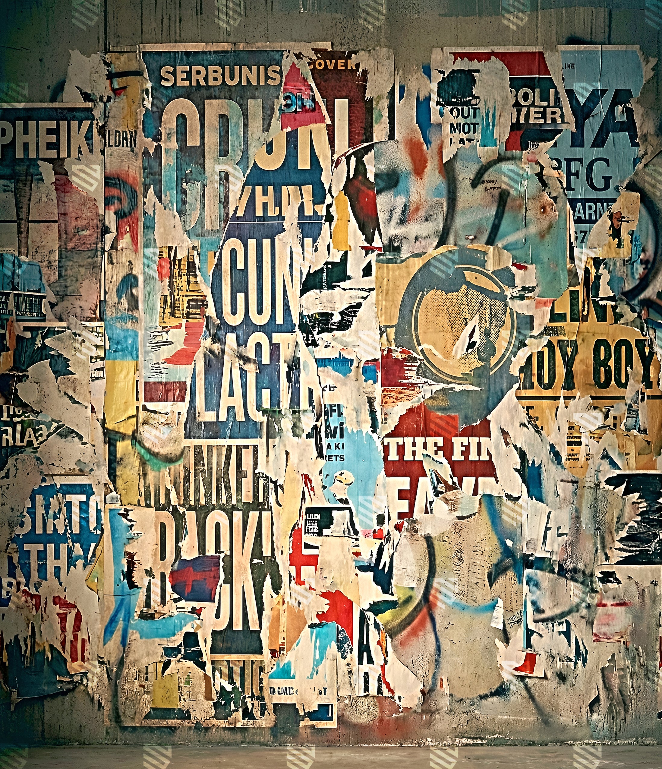 Urban Grunge Poster Wall