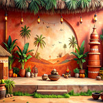 Village Tropical Essence Backdrop
