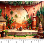 Village Theme Photoshoot Backdrop