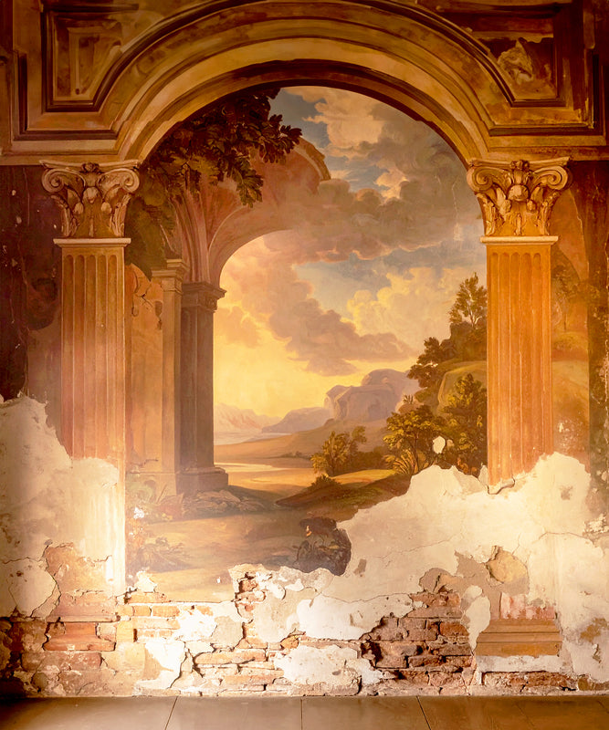 Vintage Archway – Faded Elegance of Time
