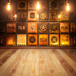 Vintage Cinema Reel Wall Backdrop
