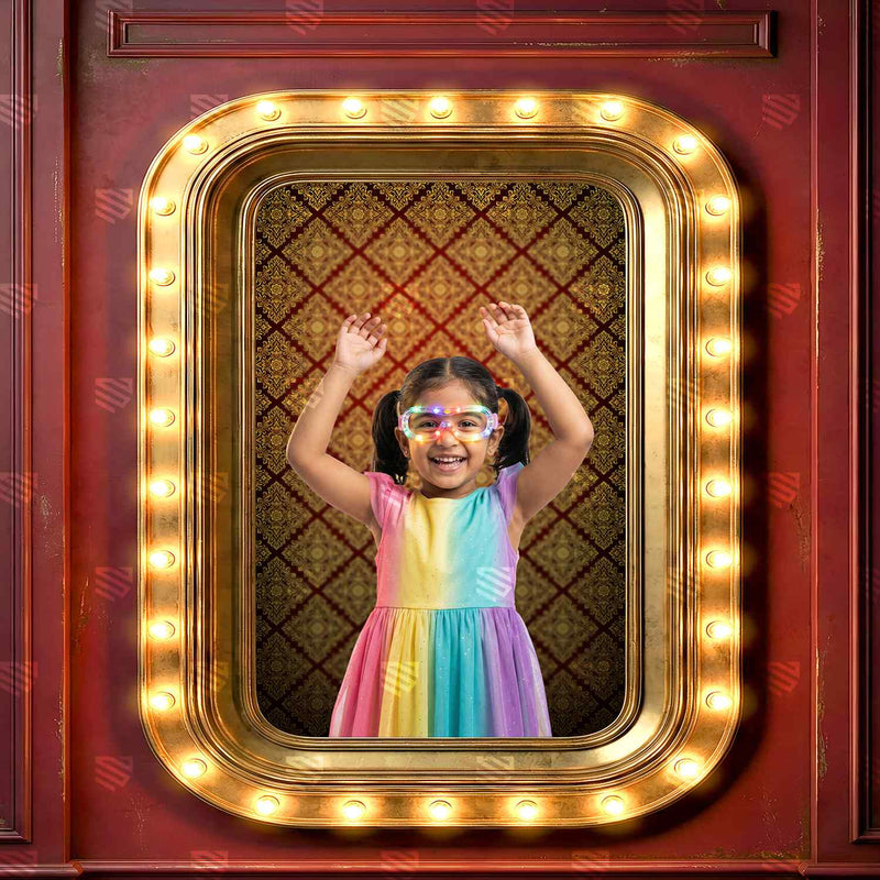 Vintage Light Open Frame Studio Photography Backdrop