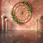 Vintage Floral Wheel Backdrop