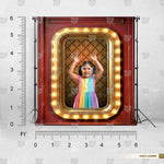 Classic open frame photography background for creative studios