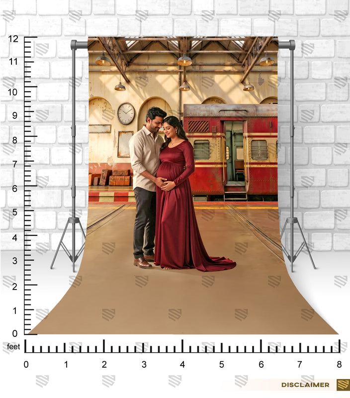 Vintage Railway Memories - Maternity Backdrop