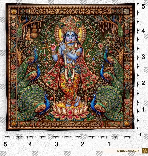 Vrindavan Ratnashree Krishna Photography Backdrop second image