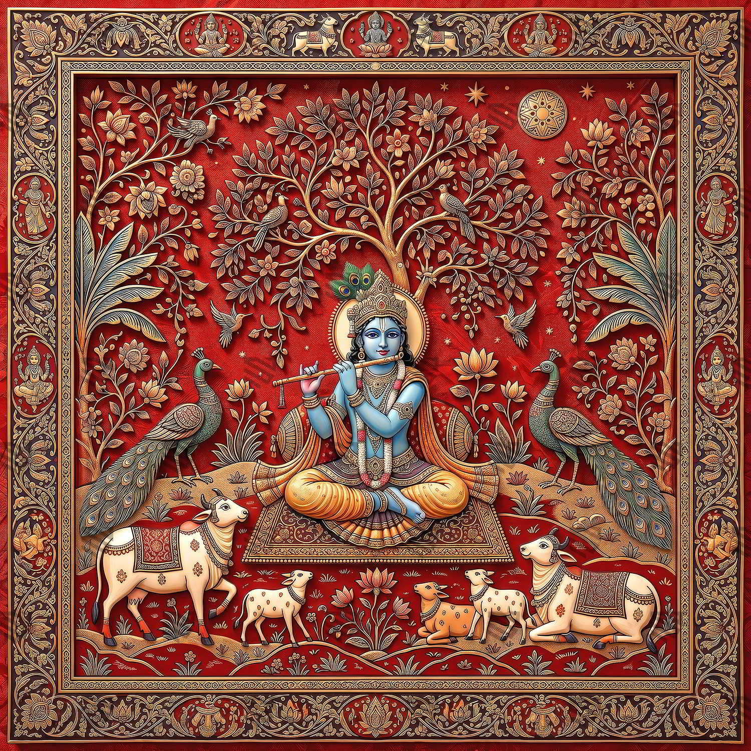 Vrindavan Surabhi Nikunj Backdrop