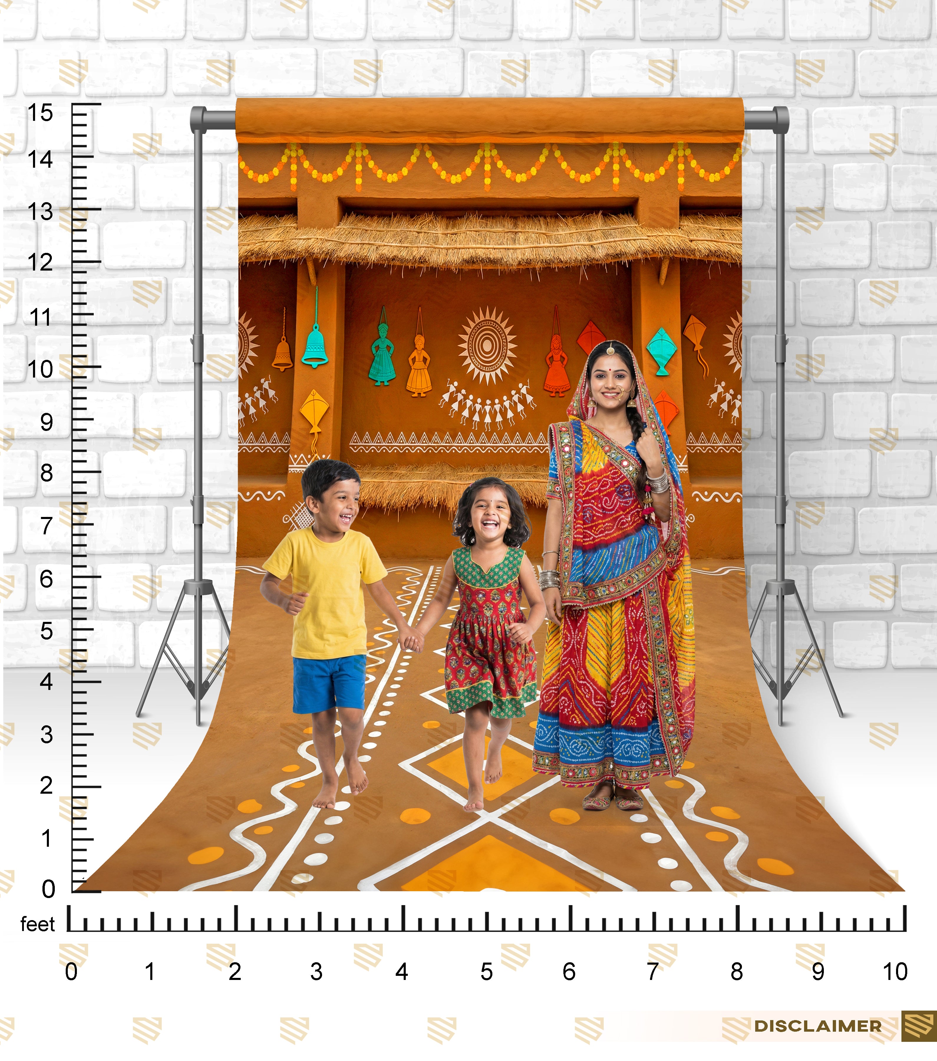 Warli Folk Art Courtyard