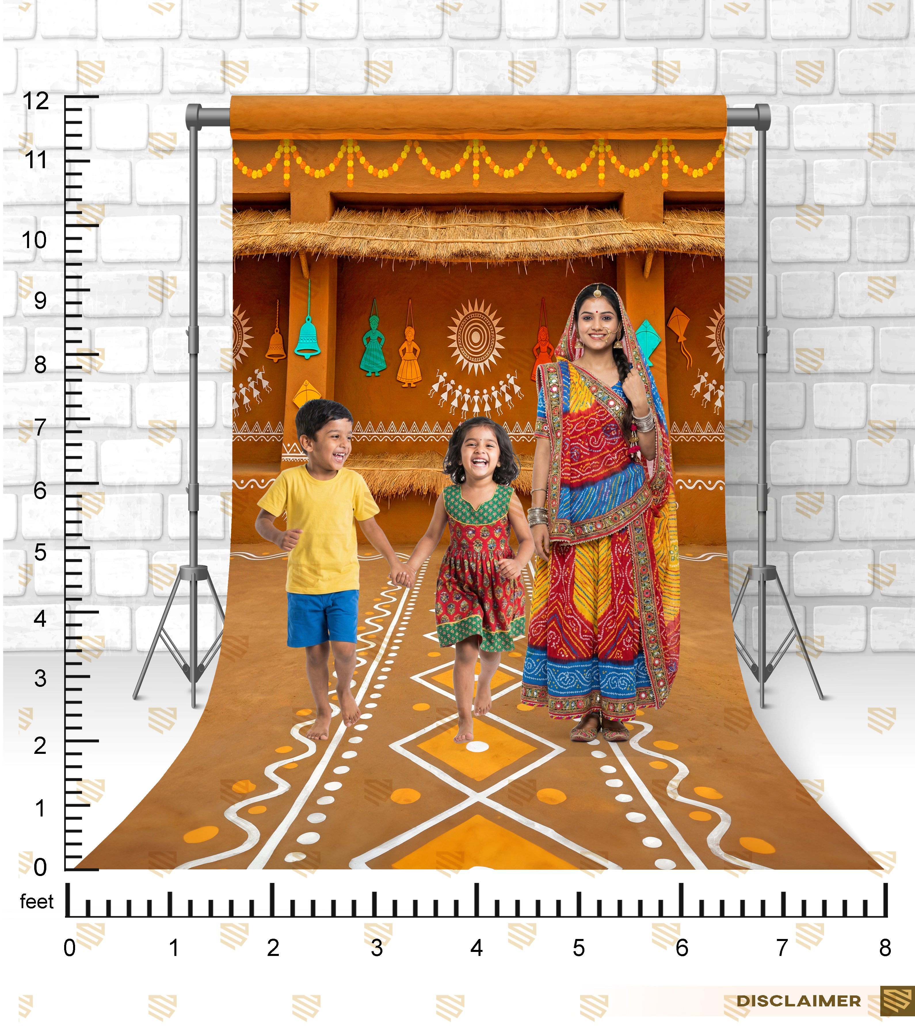 Warli Folk Art Courtyard