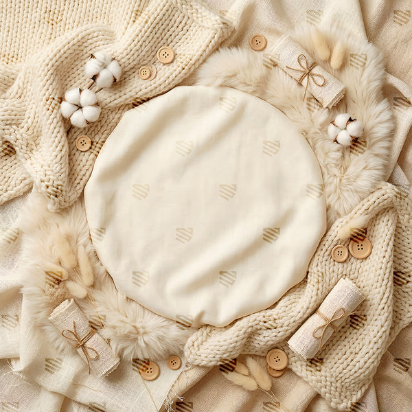 Warm Neutral Snuggle Nest - Newborn photography Backdrop