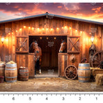 Western Barn Photography Backdrop