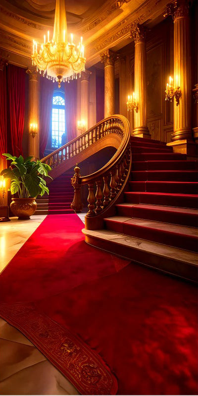 Majestic Stairway – The Grandeur of Royal Evenings