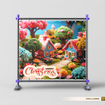 Christmas Village Backdrop